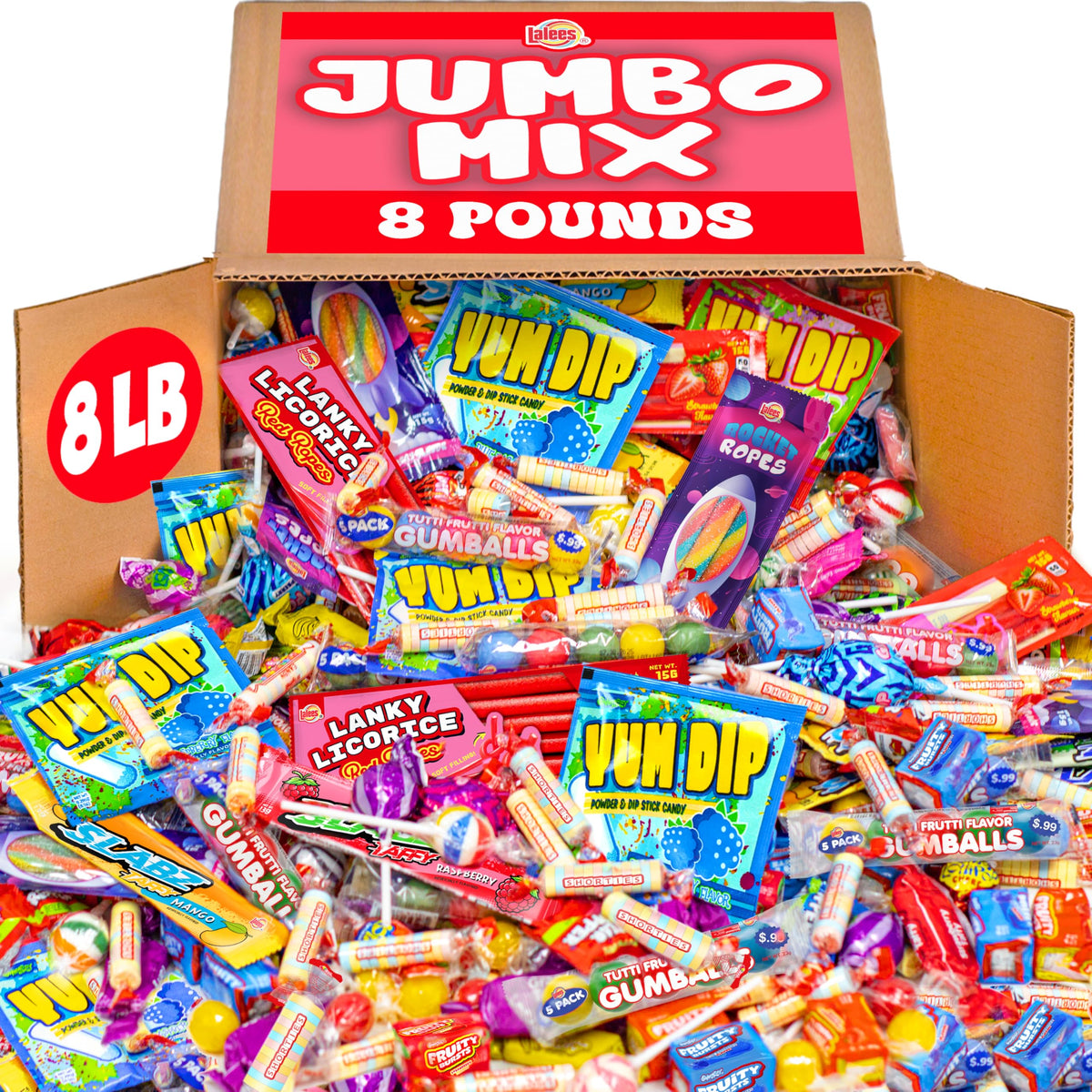 Lalees 8lb bulk candy mix for parties and gatherings