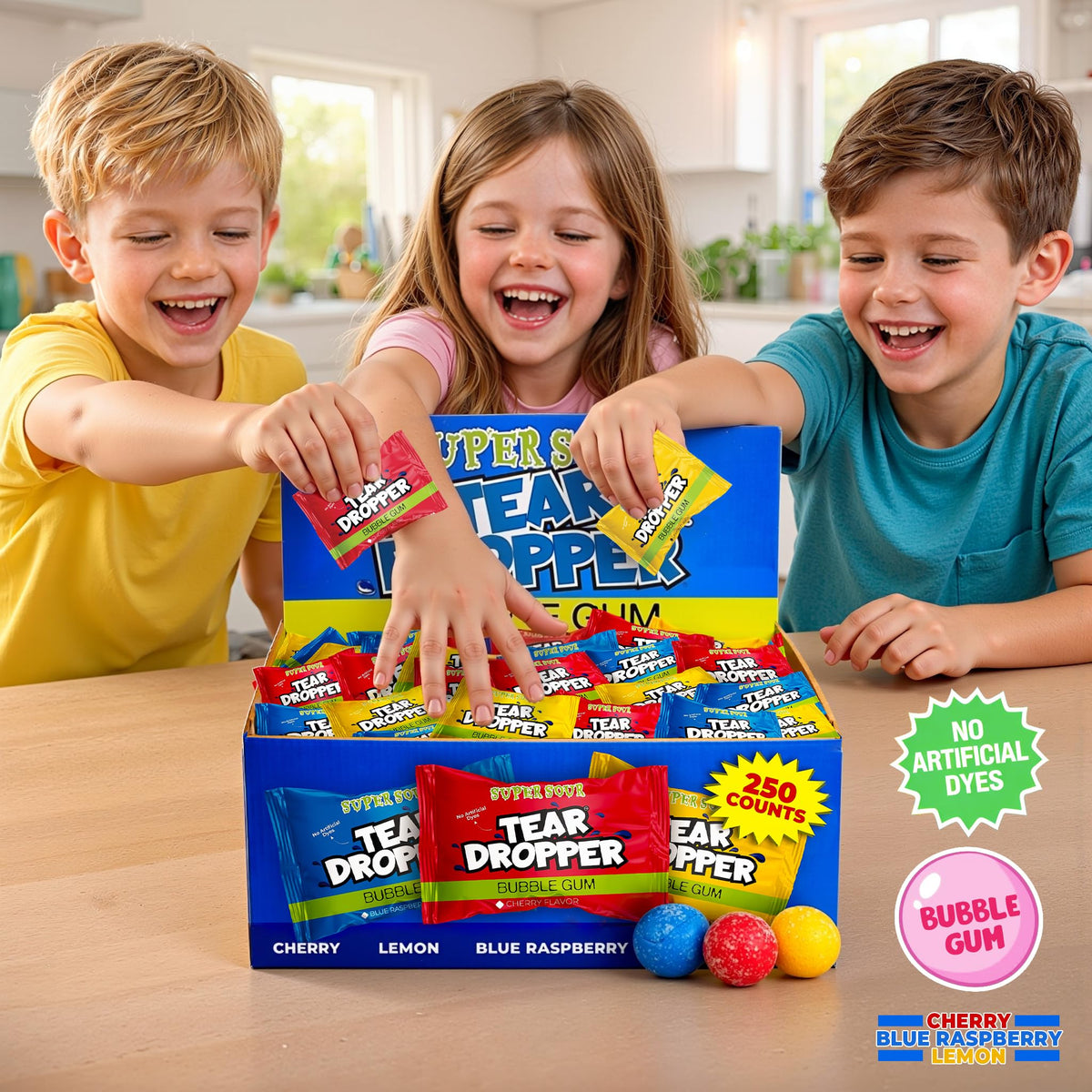Lalees vending-ready sour gumballs for crowds and celebrations