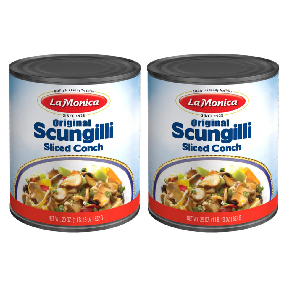 La Monica Sungilli 29oz can ready-to-eat conch meat for quick meals.
