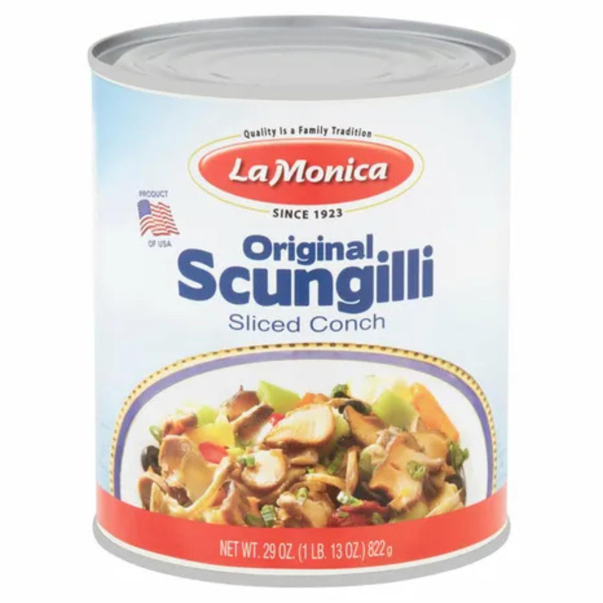 La Monica Sungilli trusted brand for high-quality canned seafood.