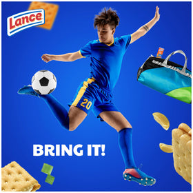 Lance assorted flavors display emphasizing variety and freshness.