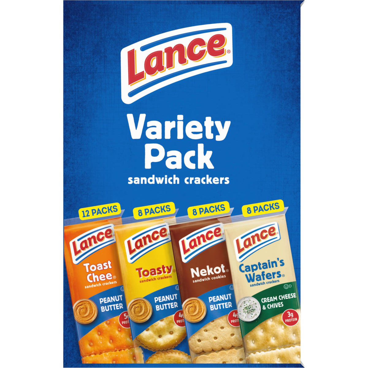 Lance packaging highlights real ingredients and 0g trans fat.