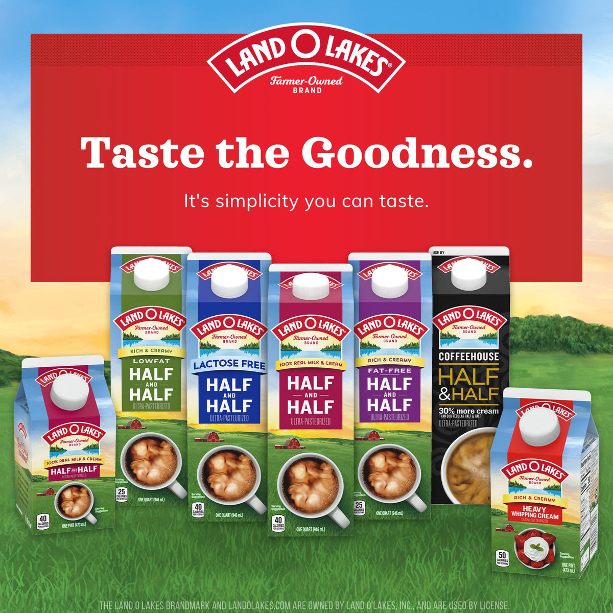 Land O Lakes Mini Moo’s Half & Half packs suitable for travel and on-the-go.