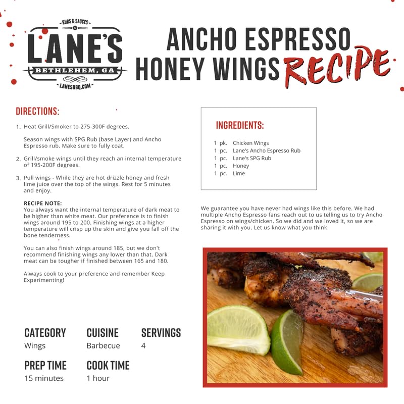Lane's Ancho Espresso Rub pours easily with its handy lid.