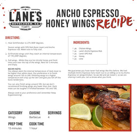 Lane's Ancho Espresso Rub pours easily with its handy lid.