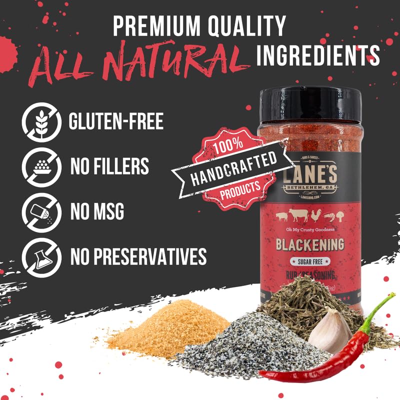 Lane's Blackening Rub on chicken dish for savory flavor
