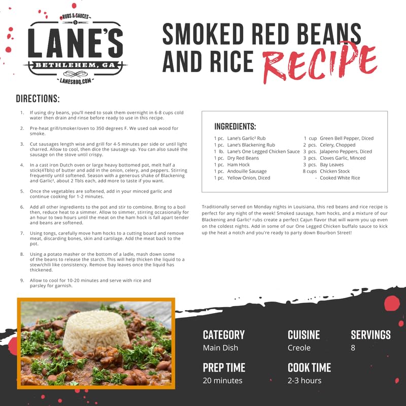 Lane's Blackening Rub crafted in the USA for quality flavor
