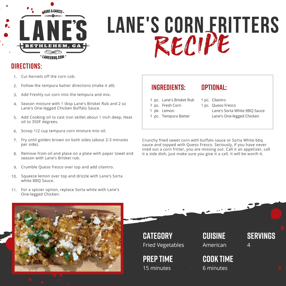 Lane's Brisket Rub packaging box makes a gift-ready option