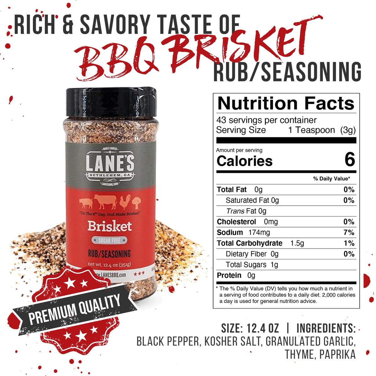 Lane's Brisket Rub in a smoker setup suggests easy, versatile BBQ