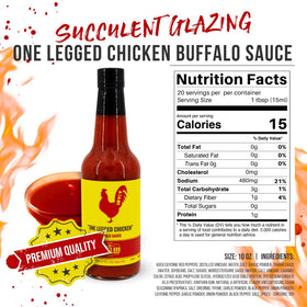 Lane's Buffalo Sauce with vegetables for a quick dip.