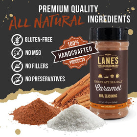 Lane's seasoning on cake for glossy finish and balanced sweetness