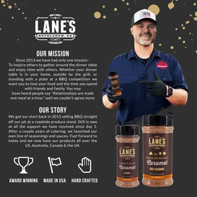 Lane's Chocolate Sea-Salt Caramel Seasoning is proudly USA-made
