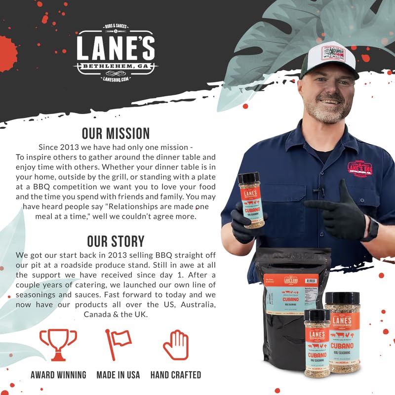 Lane's Cubano citrus zest aroma elevates grilling experiences.