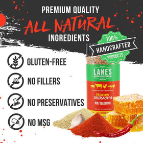 Lane's Honey Sriracha Seasoning powder texture for even coating