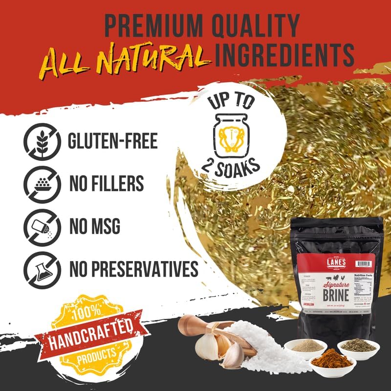 Lane's brine enhances chicken and pork with natural flavor and moisture.