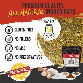 Lane's brine enhances chicken and pork with natural flavor and moisture.