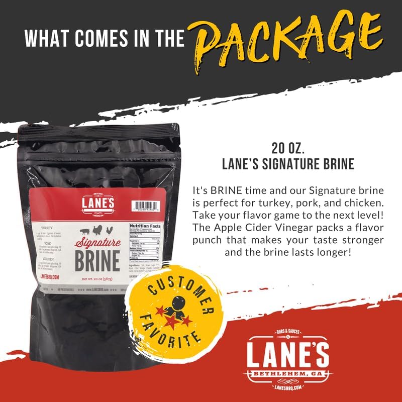Gluten-free Lane's Signature Brine supports dietary flexibility.