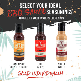 Lane's Sorta White BBQ Sauce as a burger topping