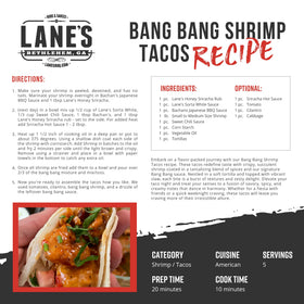 Lane's Sorta White BBQ Sauce USA-made label highlighting origin