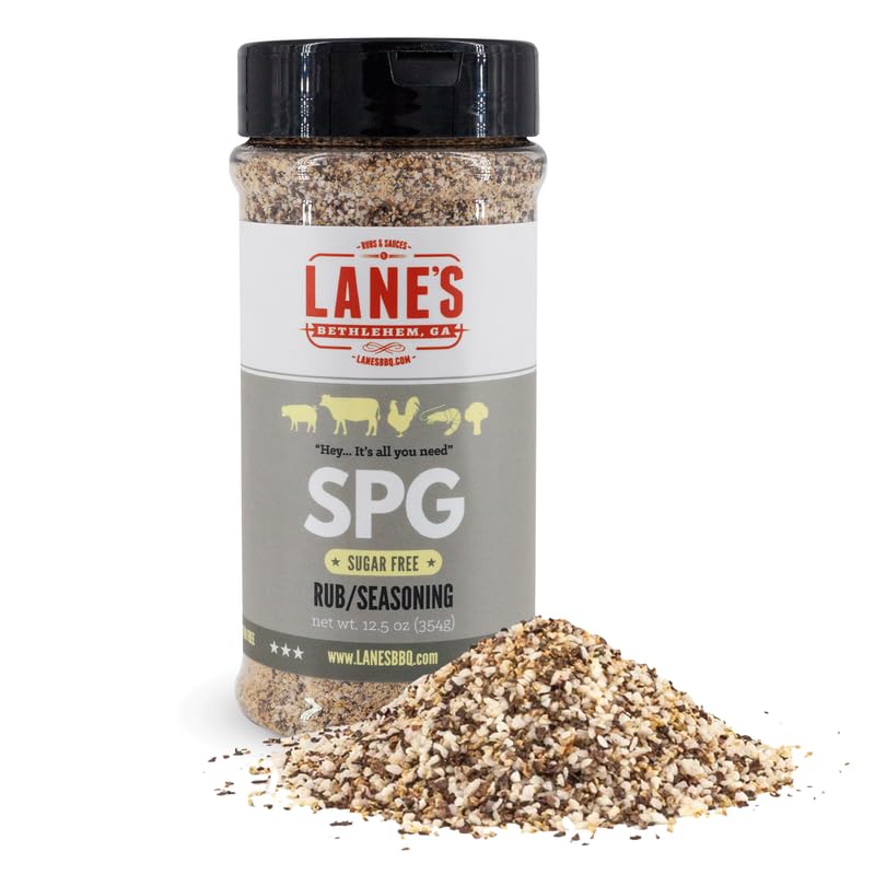 Lane's SPG seasoning bottle pour highlights bold flavor ready for weeknight meals.