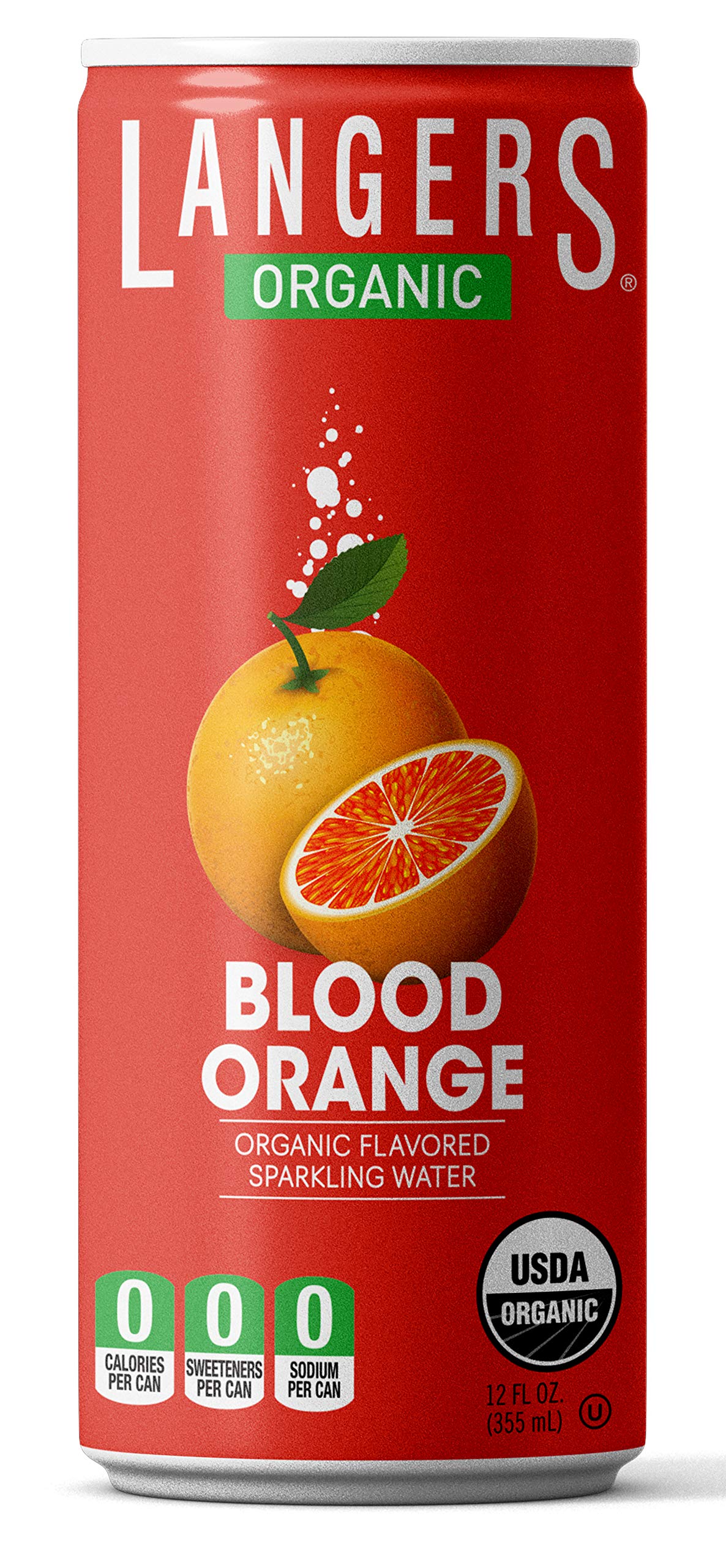 Langers Blood Orange sparkling water can delivers crisp flavor with zero calories.