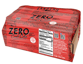 Langers Zero Craft Cola can with stevia delivers a clean, refreshing flavor for a sugar-conscious refresh