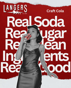 Langers Zero Craft Cola pack 12 shows convenient BPA-free cans for sharing