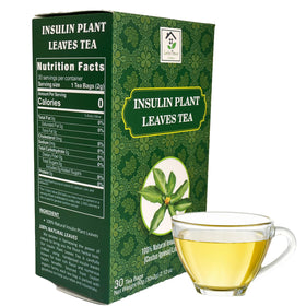 Lanka Flavors Costus Igneus tea bag steeping in a cup for a comforting brew.