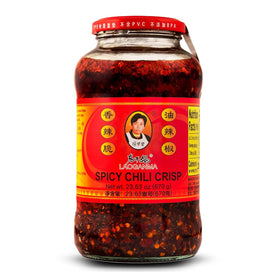 Lao Gan Ma close-up reveals crispy bits and toasty aroma.