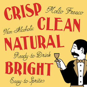 Close-up of Lapo's Citrus Spritz ingredients, featuring real citrus and herbs.