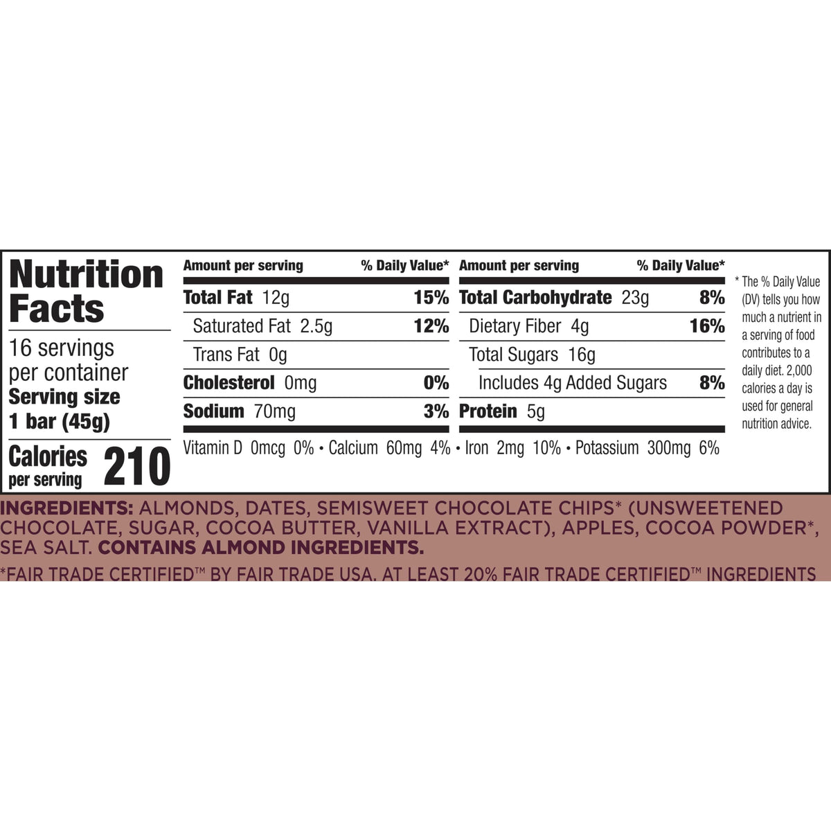 Larabar box showing 16 bars for grab-and-go snacking