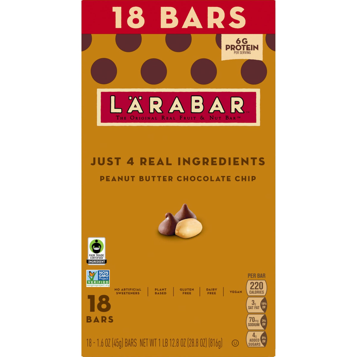 LÄRABAR bar in hand, a mess-free option for travel and workouts.