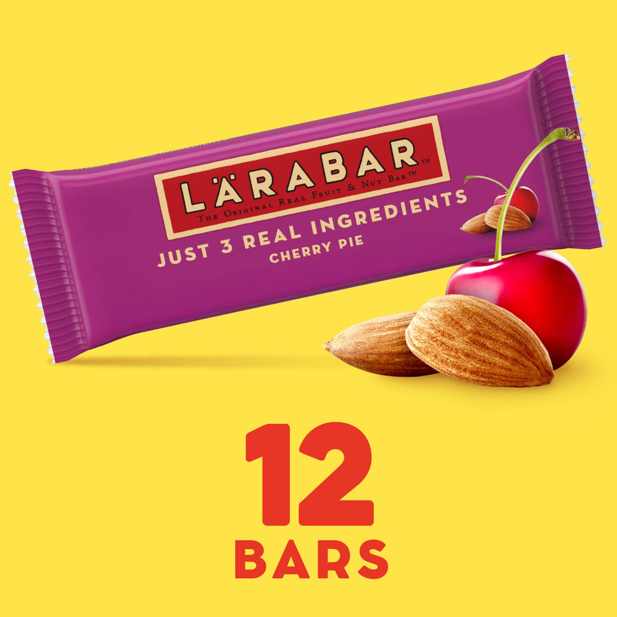 Chewy texture and nutty crunch in LÄRABAR Cherry Pie