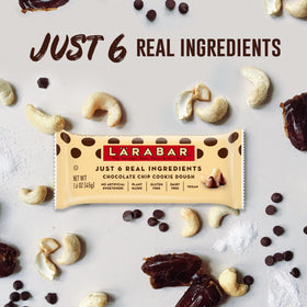 LÄRABAR box of chocolate chip cookie dough bars highlighting packaging