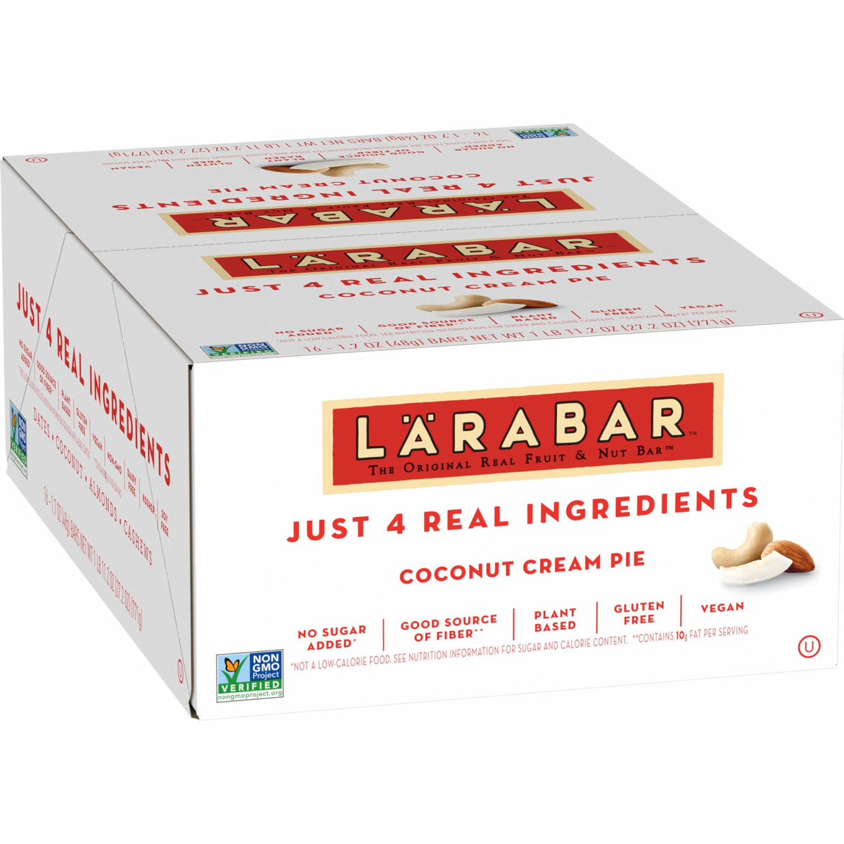 LÄRABAR Coconut Cream Pie bar unwrapped for quick, satisfying snack.