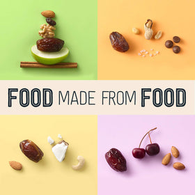 LÄRABAR dates and nuts ingredients, showcasing simple real-food components.