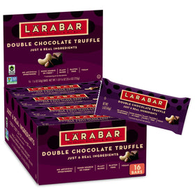 Larabar Double Chocolate Truffle pack, gluten-free vegan snack on the go.
