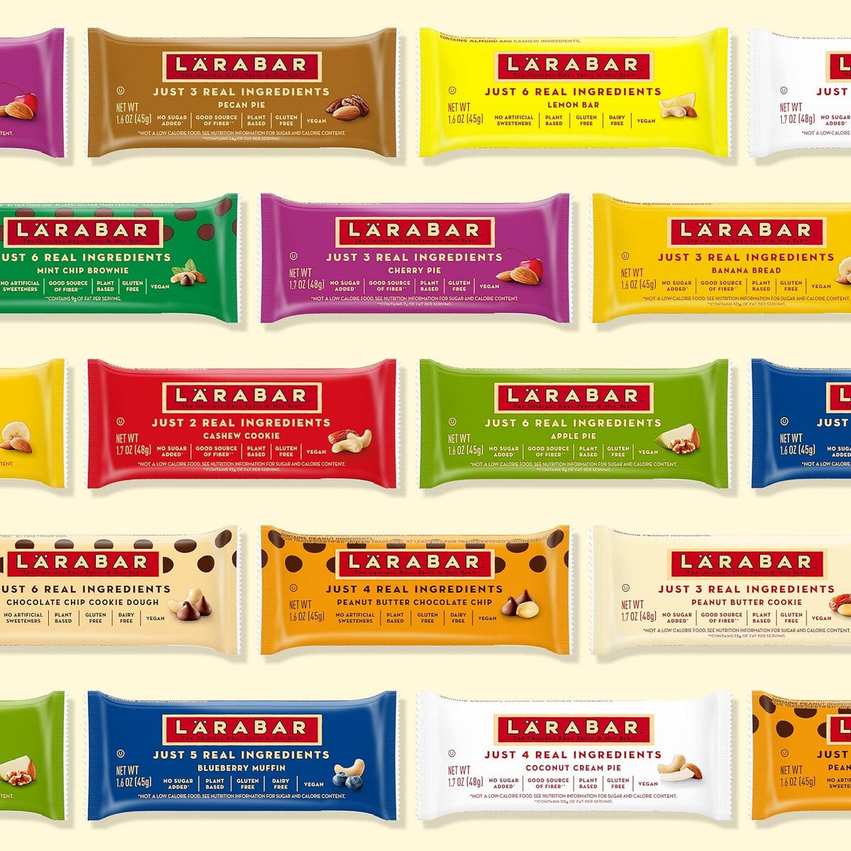 LÄRABAR grab-and-go snack in backpack, perfect for lunch boxes and gym bags.