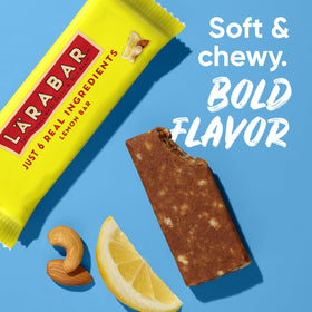 LÄRABAR Lemon Bar on-the-go snack for busy days.