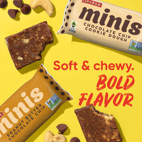 LÄRABAR Minis vegan dairy-free non-GMO icon close-up emphasizing allergy-friendly choice.