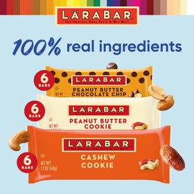 LÄRABAR Nut Lovers Chocolate Chip bar on display, convenient on-the-go snack