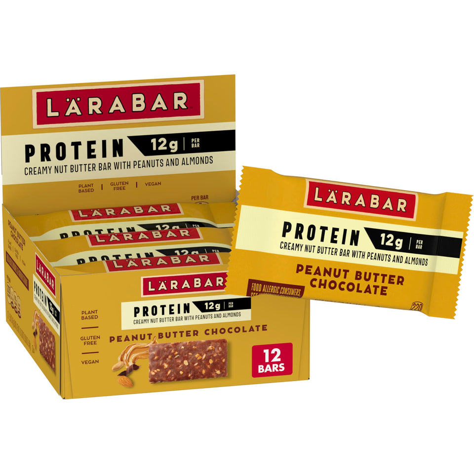 LÄRABAR Peanut Butter Chocolate bars pack for a grab-and-go protein snack.
