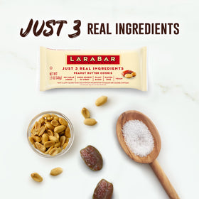 LARABAR Peanut Butter Cookie bar 16-count box on shelf for on the go snacking