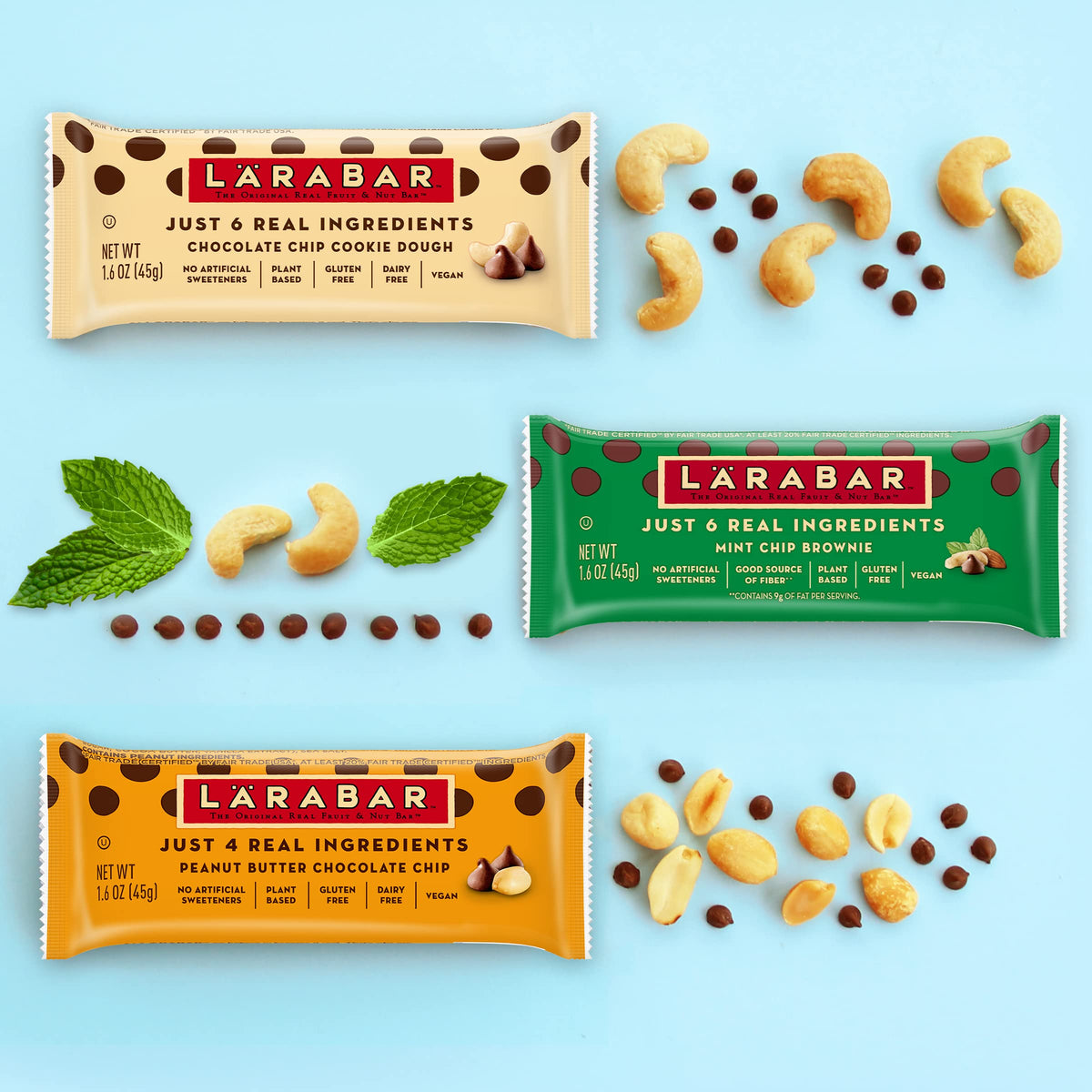 LÄRABAR sea salt and vanilla details emphasize flavor notes