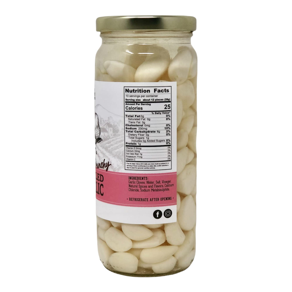 Lara's Gourmet Passions pickled garlic added to pasta salad for crunch.