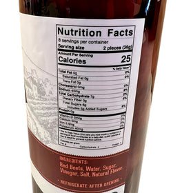 Lara's Gourmet Passions Sweet Beets in glass jar deliver convenient, gluten-free flavor.