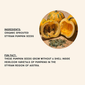 Lark Ellen Farm unsalted pumpkin seeds on salads adding texture