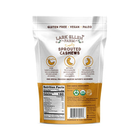 Lark Ellen Farm Sprouted Cashews in a bowl as a salad topping.
