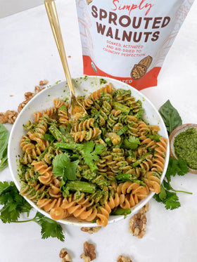 Lark Ellen Farm sprouted walnuts snack-portion—perfect for on-the-go energy.