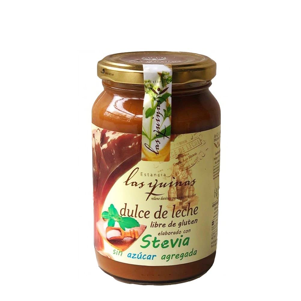 Las Quinas No Sugar Dulce de Leche jar showcasing creamy caramel spread